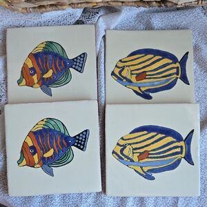 Colorful Ceramic Fish Tile - Multicolor